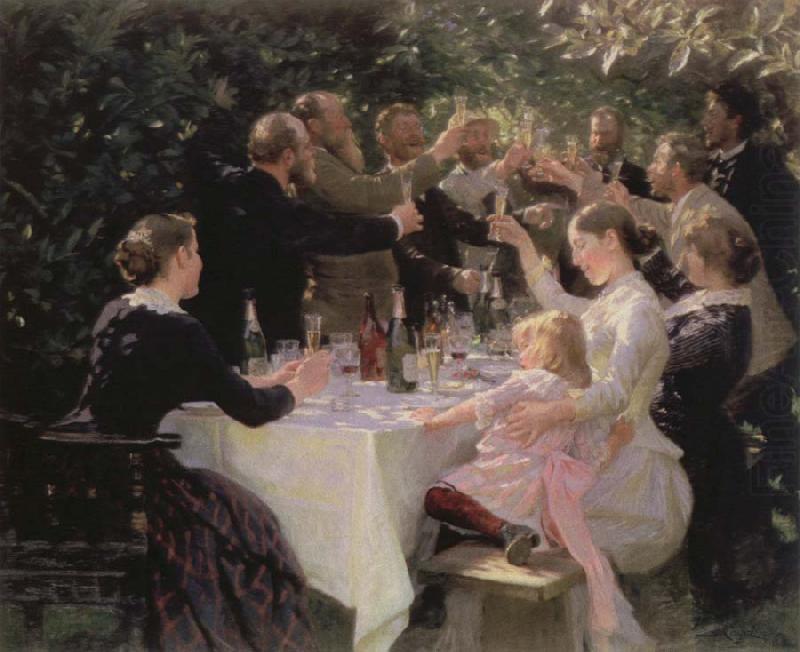 hip hip hurrah artists party at skagen, Peder Severin Kroyer